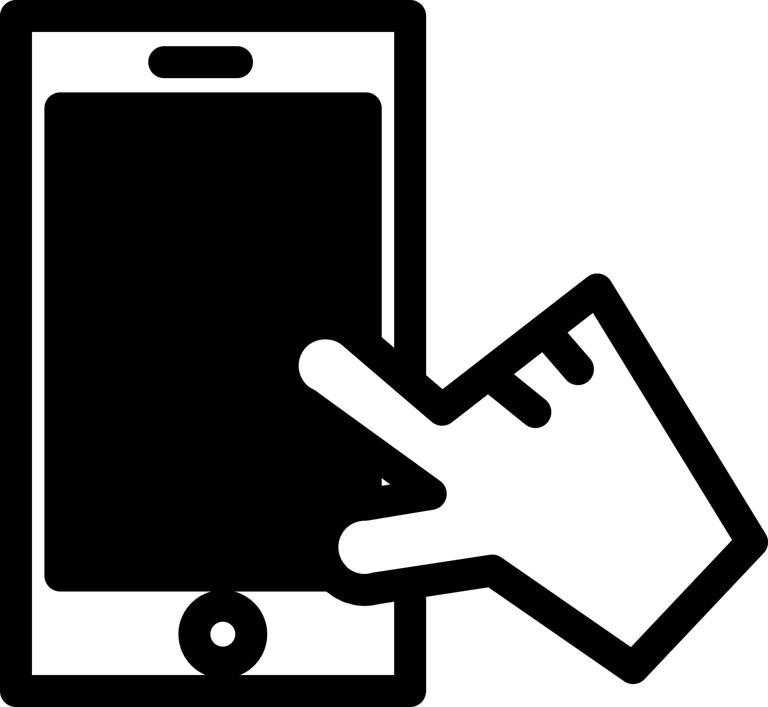 Hand Touching A Cellphones Screen Craft Design Svg File Free Vectors